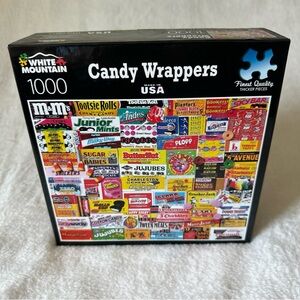 White Mountain Candy Wrappers Jigsaw Puzzle - Colorful